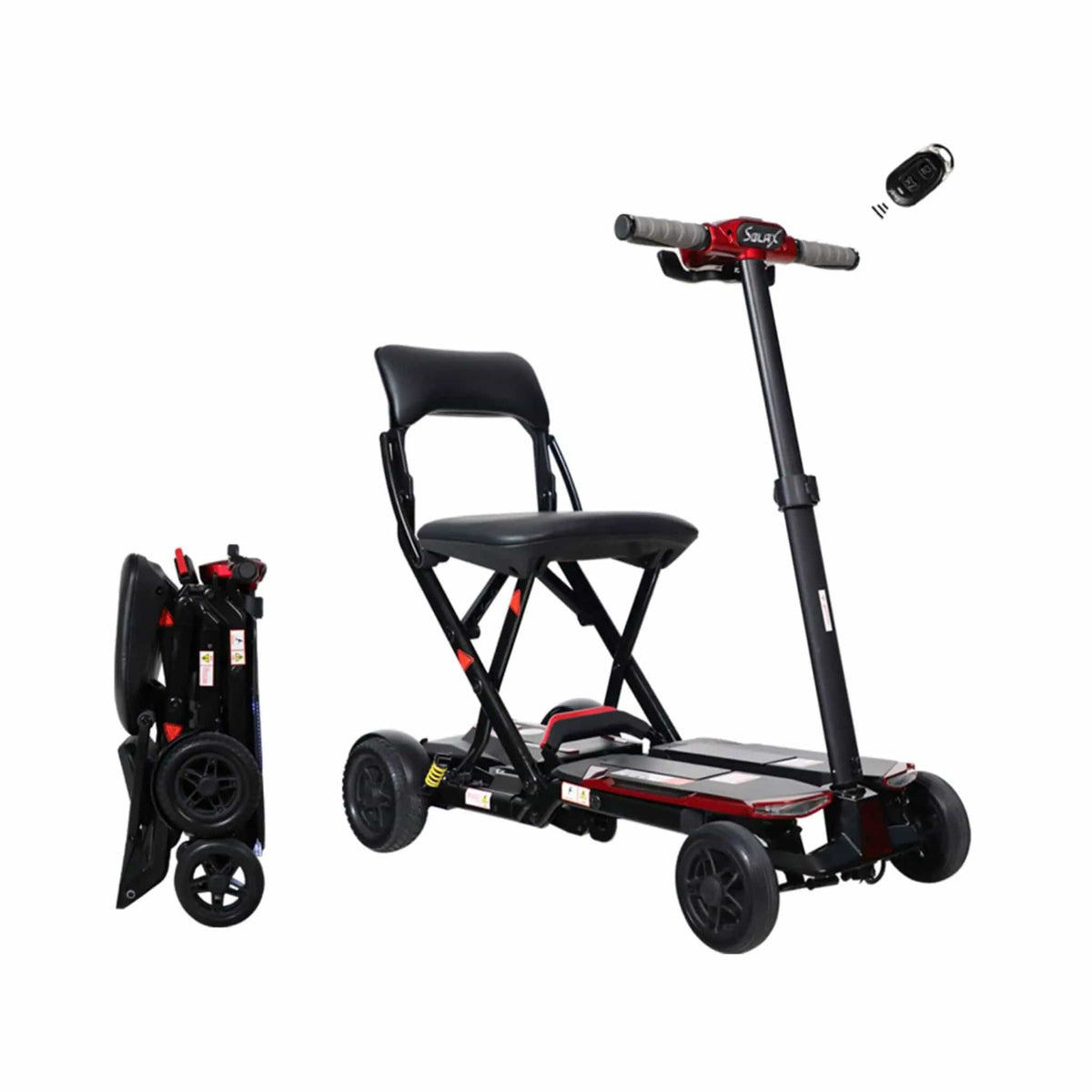 Ultra Lightweight 4-Wheel Folding Mobility Scooter With Remote For Adults And Elderly | Home Use | Everyday Use | Home