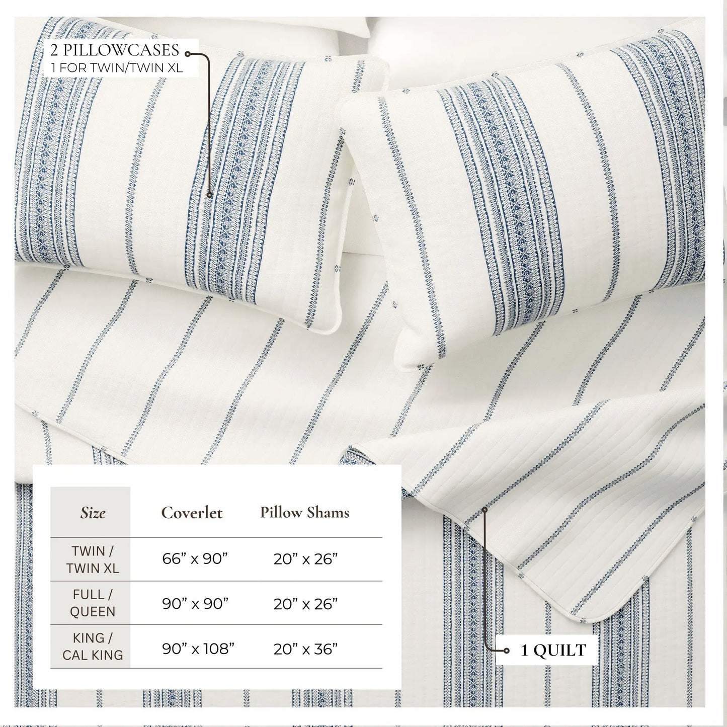 Stripe Quilt - Wesley Collection from PriceLows™