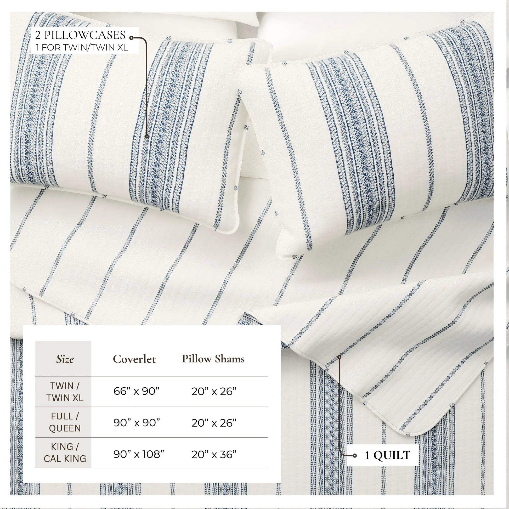 Stripe Quilt - Wesley Collection from PriceLows™