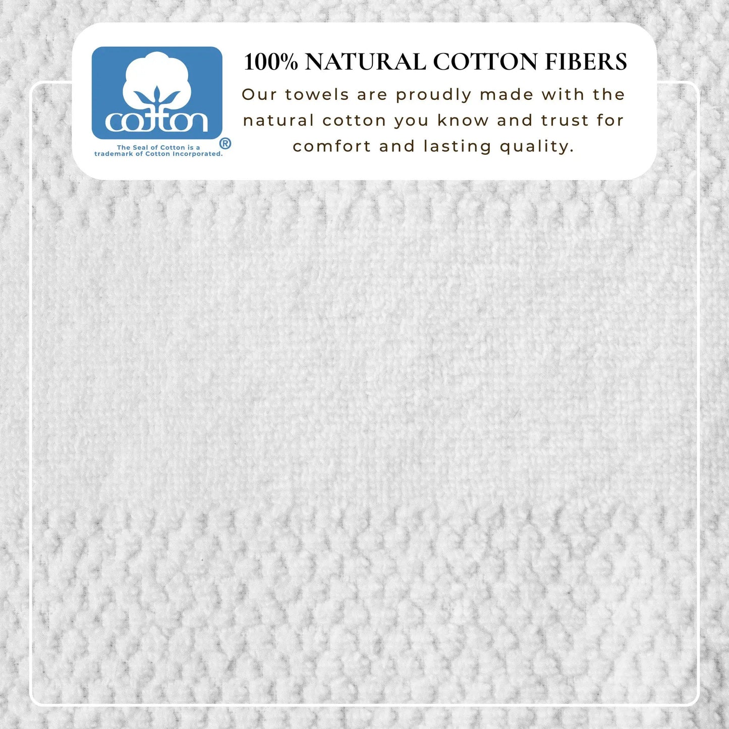 100% Cotton Woven Texture Bath Towel Set - Marbella Collection from PriceLows™