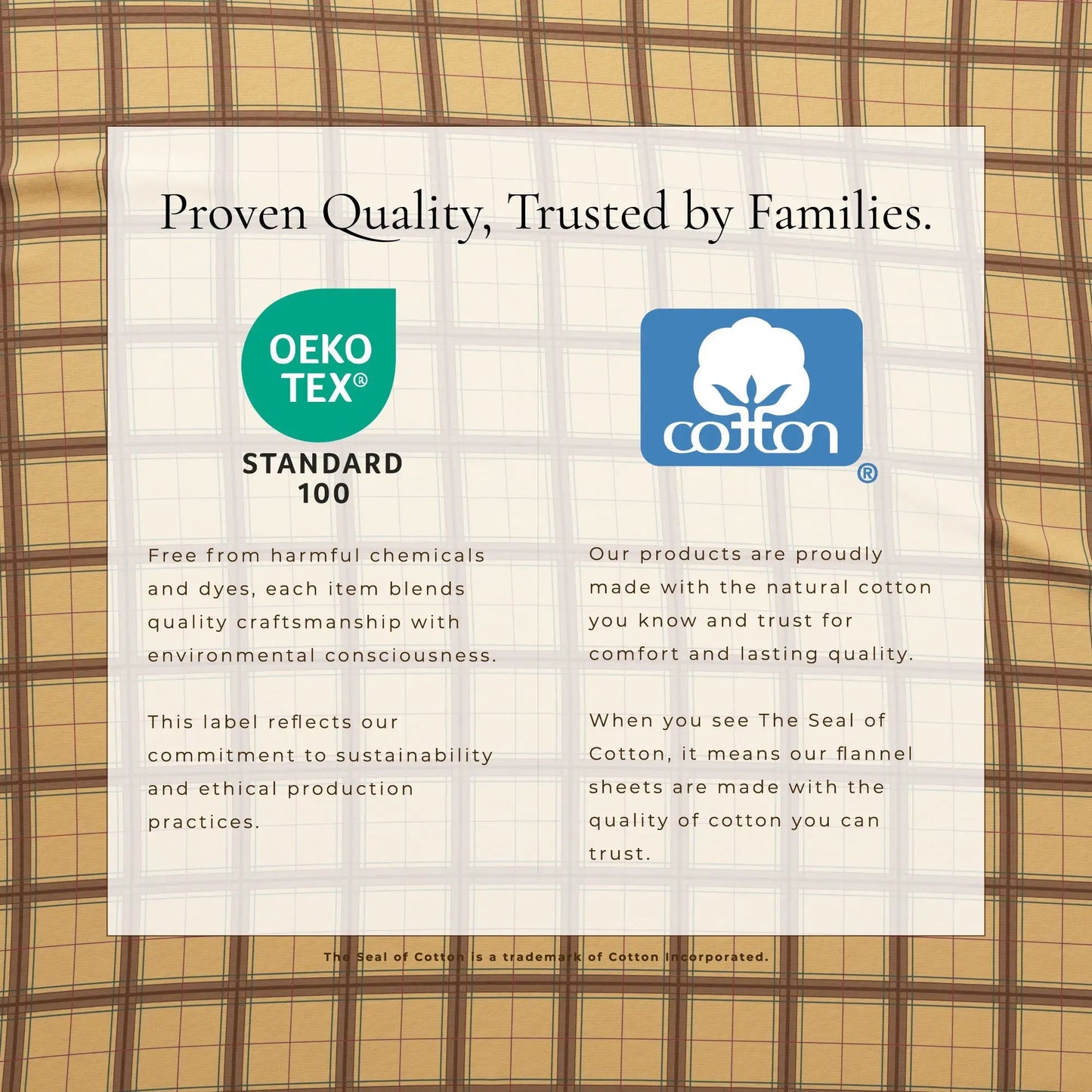 Turkish Cotton Flannel Sheet Set - Plaid & Stripe Collection from PriceLows™