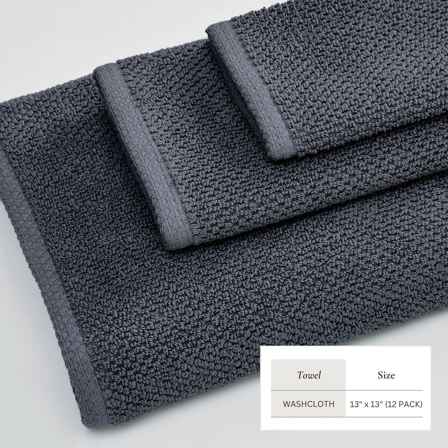 Cotton Textured Bath Towel Set - Acacia Collection from PriceLows™
