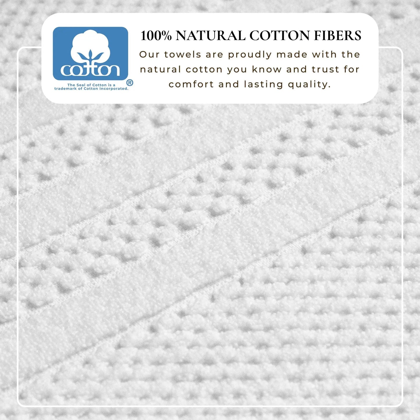 100% Cotton Checkered Jacquard Bath Towel Set - Giuliana Collection from PriceLows™
