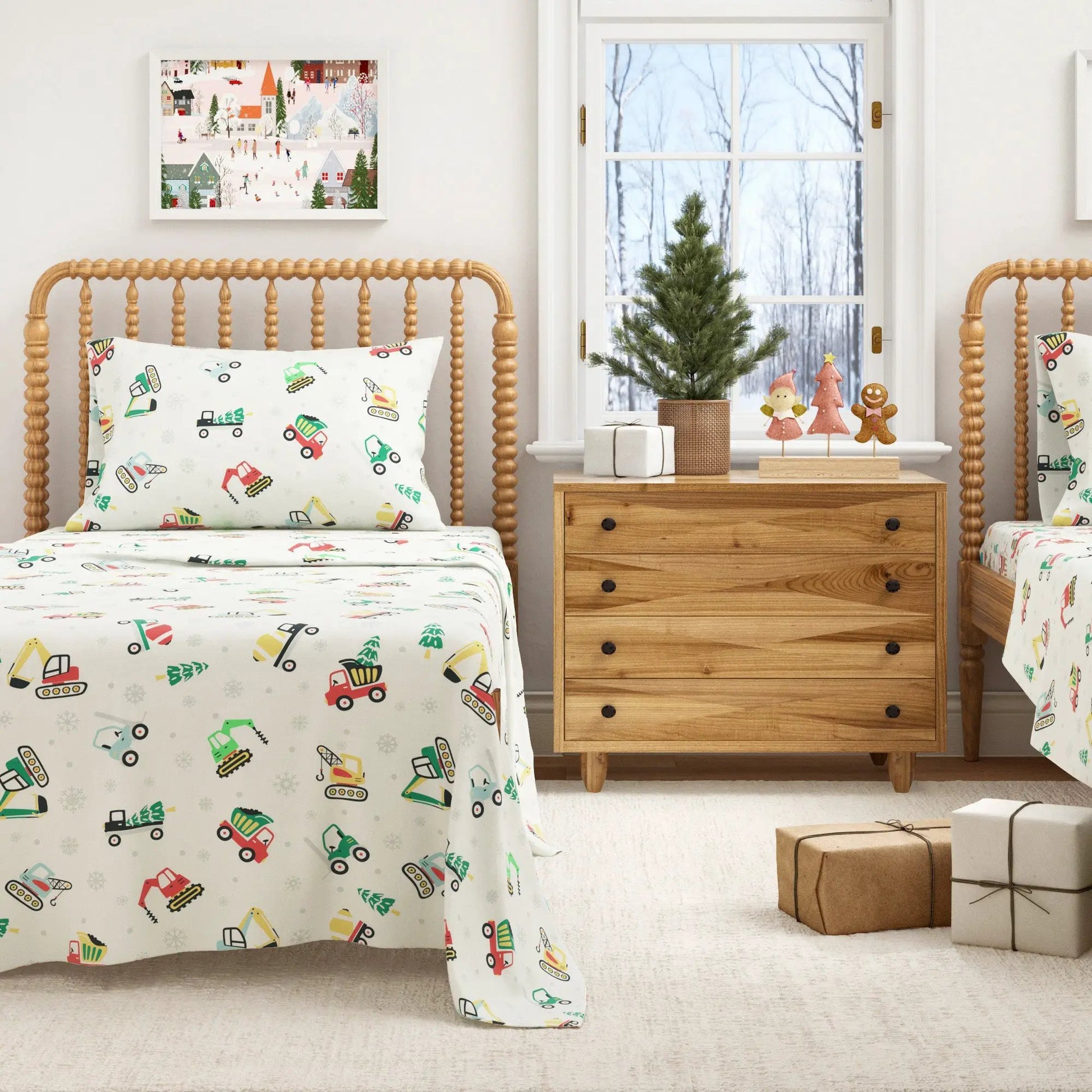 Turkish Cotton Christmas Flannel Sheet - Whittaker Collection from PriceLows™