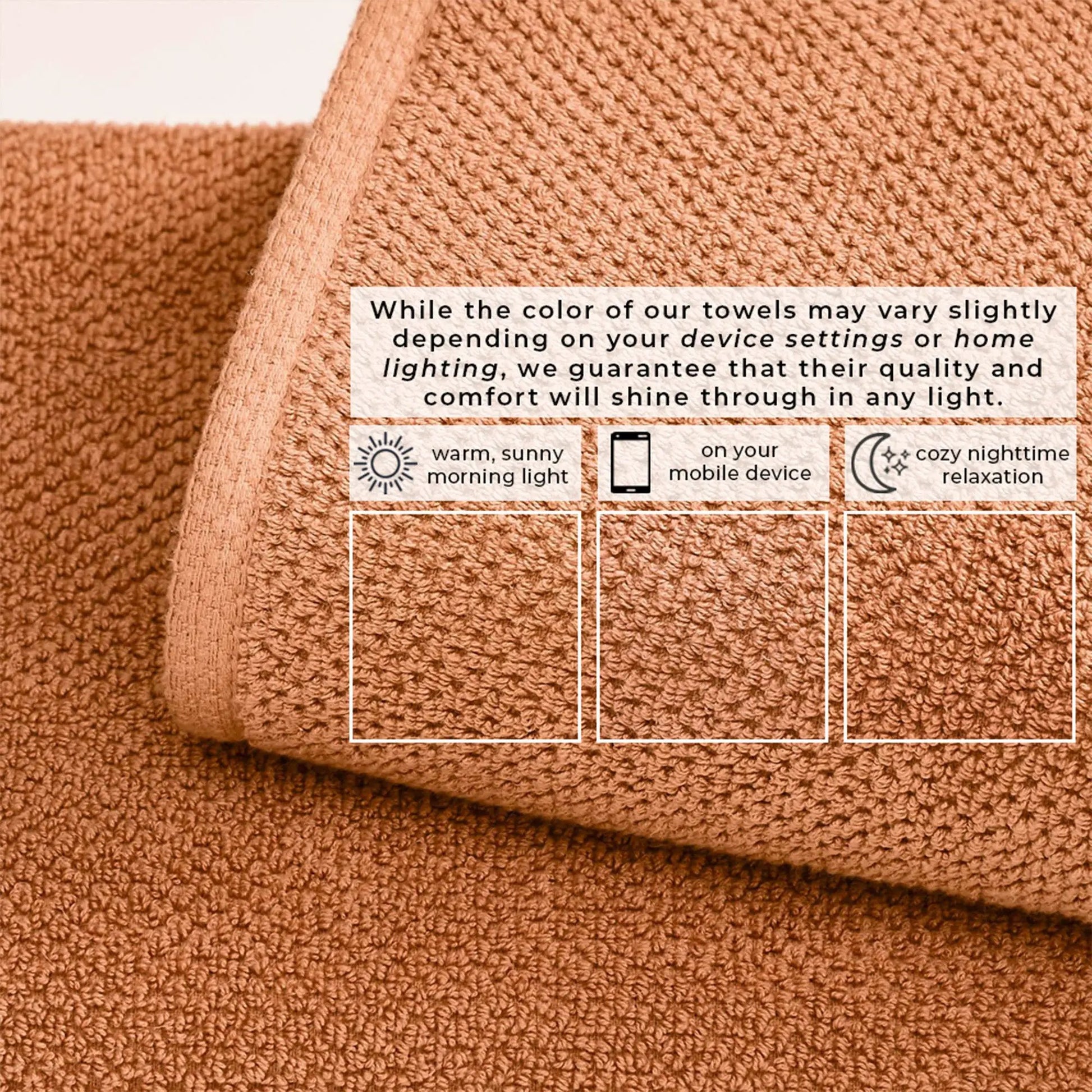 Cotton Textured Bath Towel Set - Acacia Collection from PriceLows™