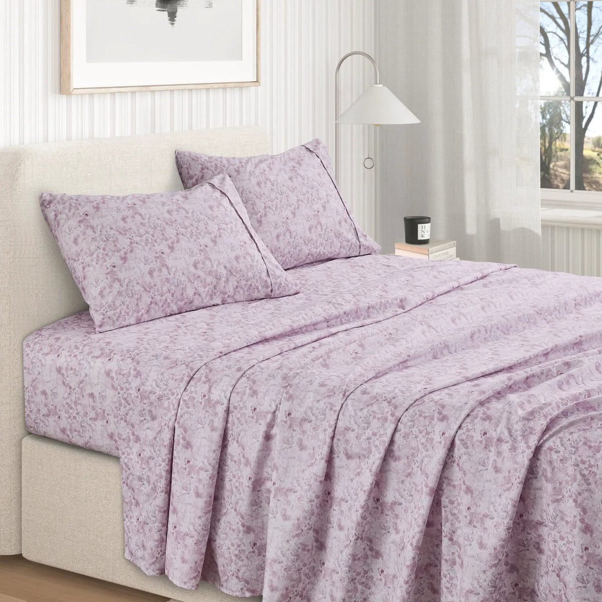 Watercolor Floral Sheet Set - Delia Collection