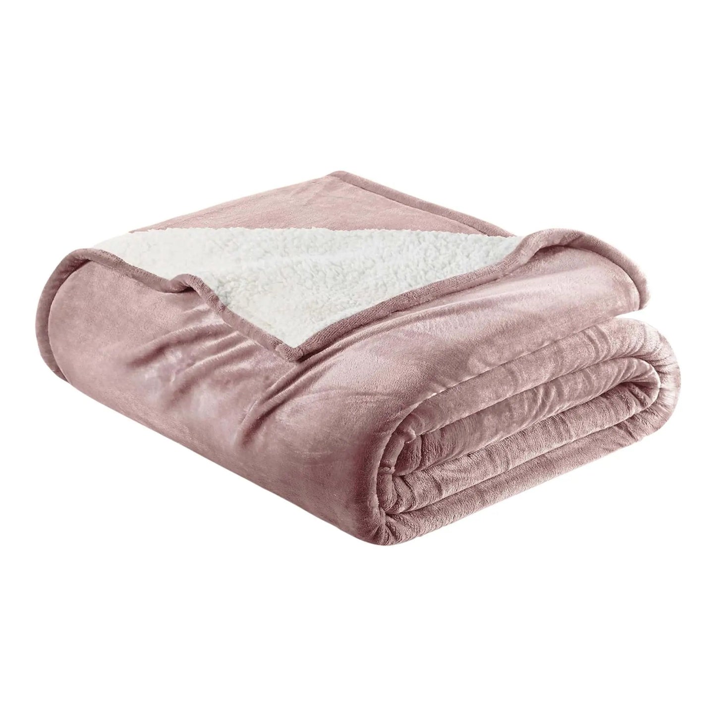 Velvet Plush Sherpa Bed Blanket - Sherpa Fleece Collection from PriceLows™