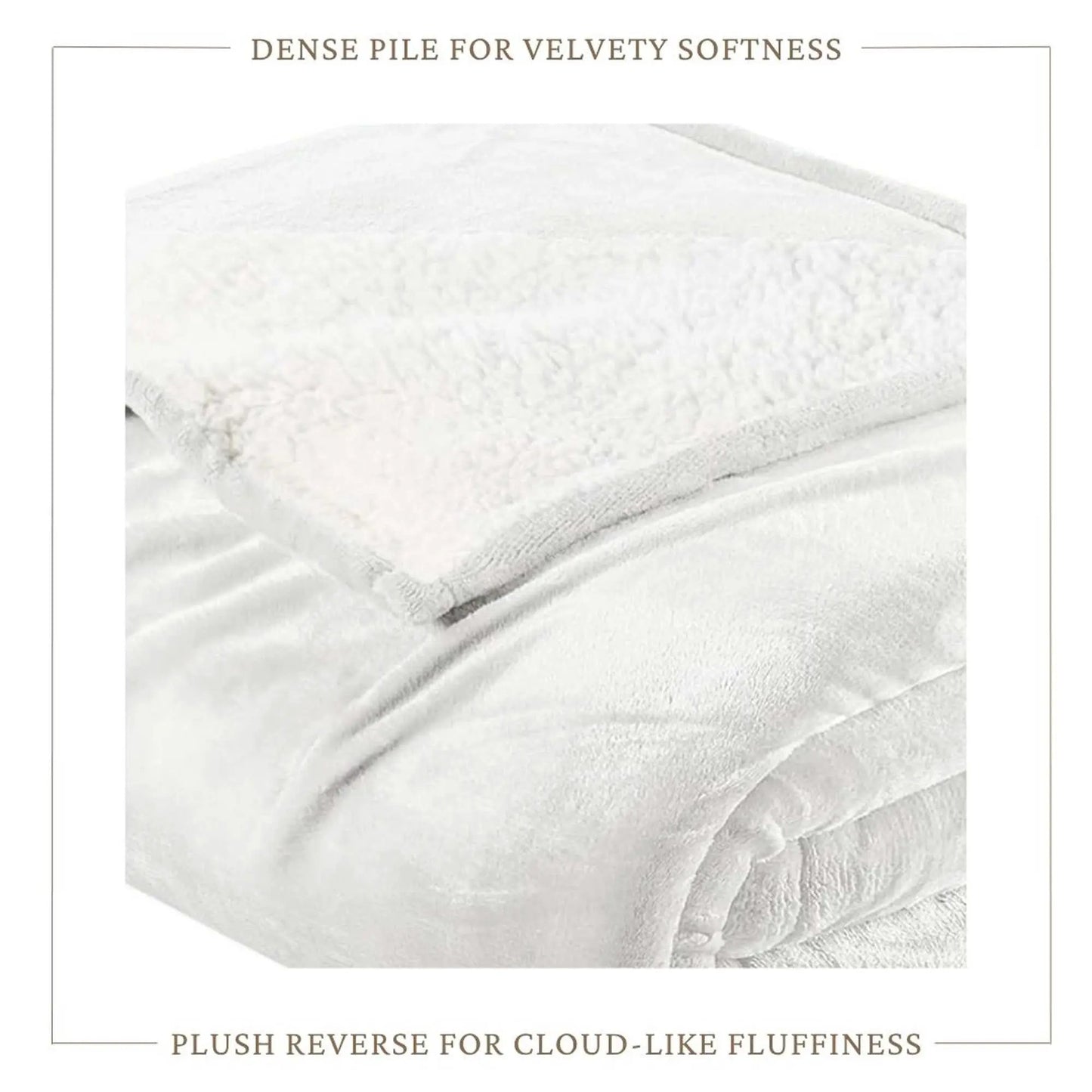 Velvet Plush Sherpa Bed Blanket - Sherpa Fleece Collection from PriceLows™