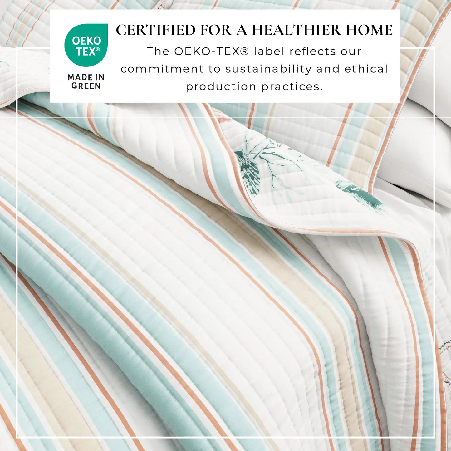 Coastal Printed Cotton Quilt Set - St. Augustine Collection from PriceLows™