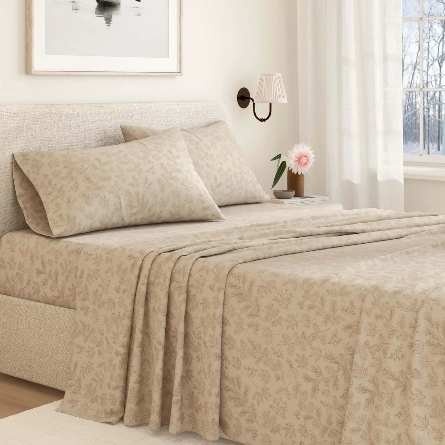 Turkish Cotton Flannel Sheet Set - Elevated Lodge Collection from PriceLows™