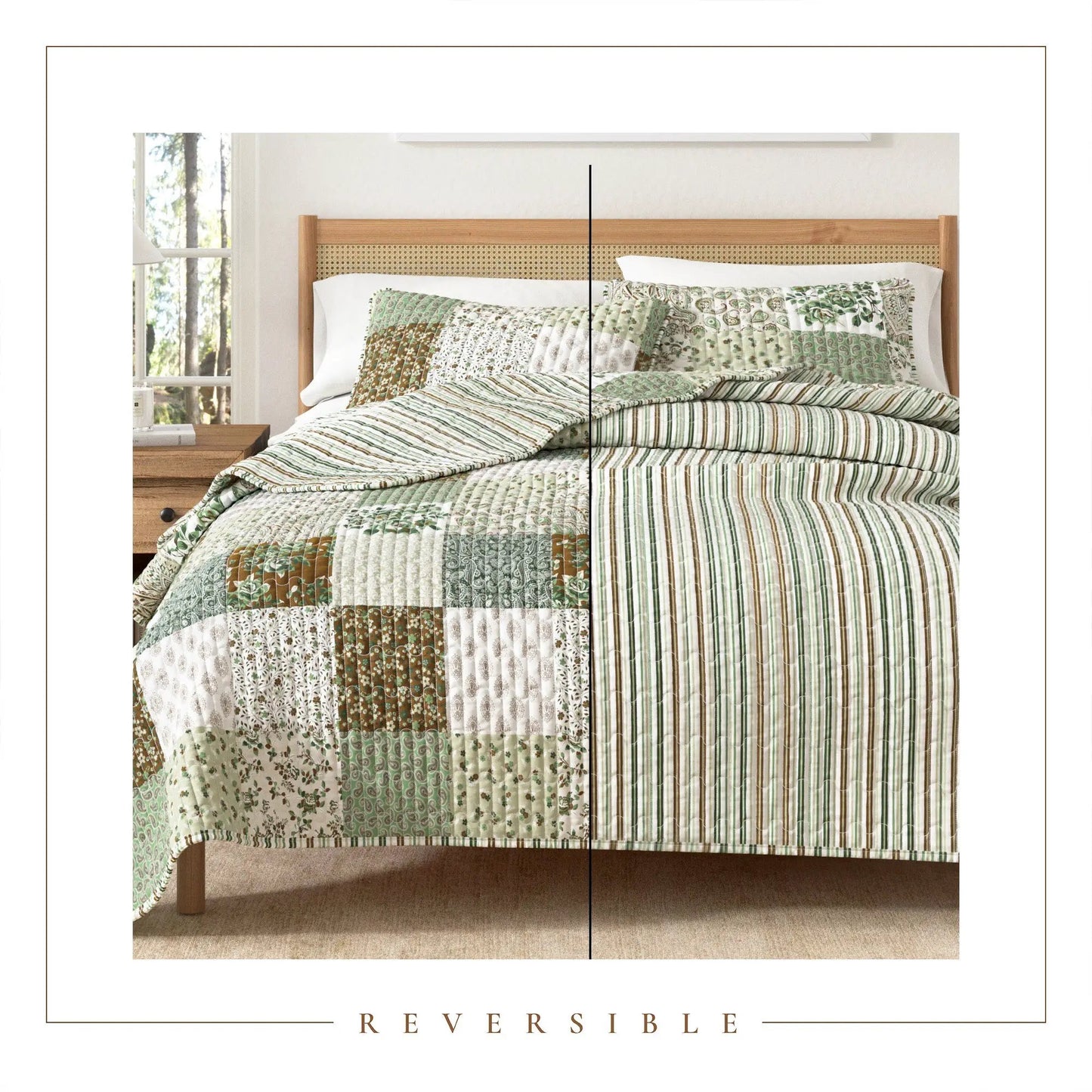 Floral Patchwork Quilt Set - Damia Collection from PriceLows™