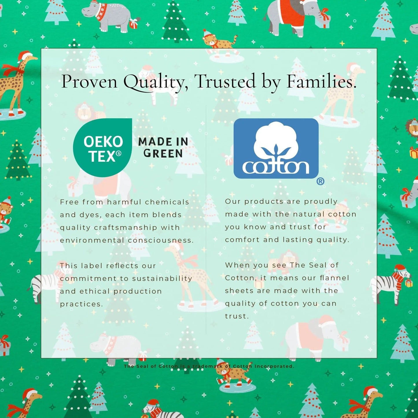 Turkish Cotton Christmas Flannel Sheet - Whittaker Collection from PriceLows™