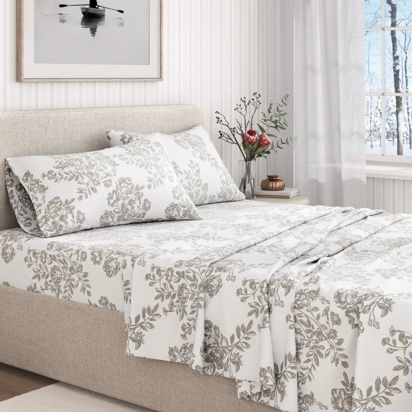 Turkish Cotton Flannel Sheet - Belle Collection from PriceLows™
