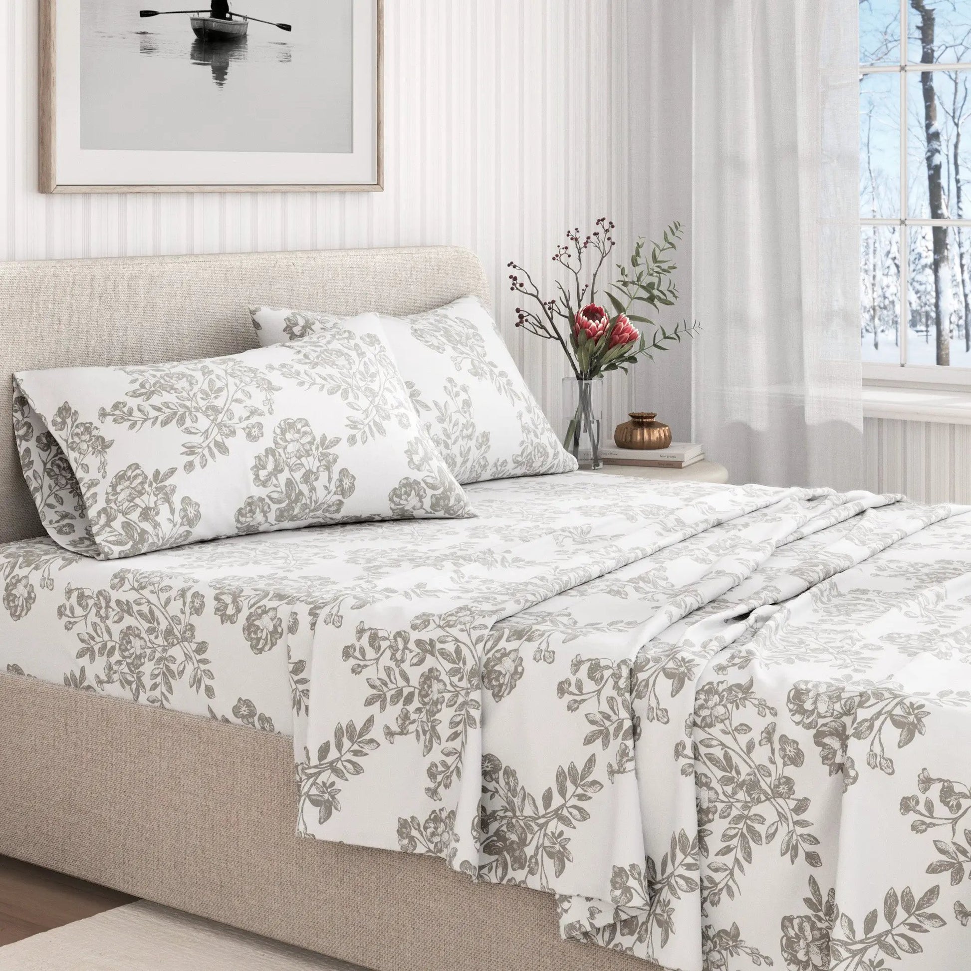 Turkish Cotton Flannel Sheet - Belle Collection from PriceLows™