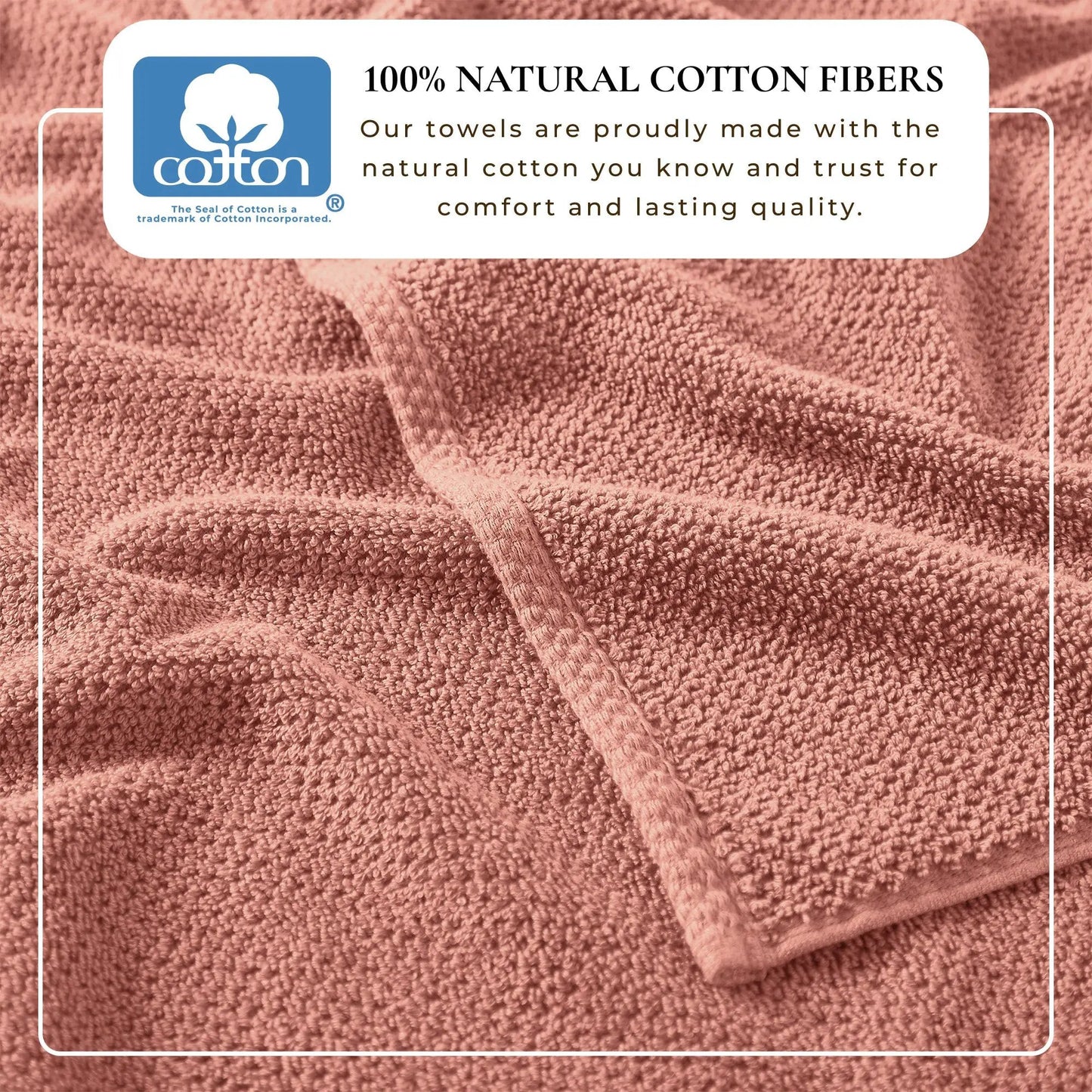 Cotton Textured Bath Towel Set - Acacia Collection from PriceLows™