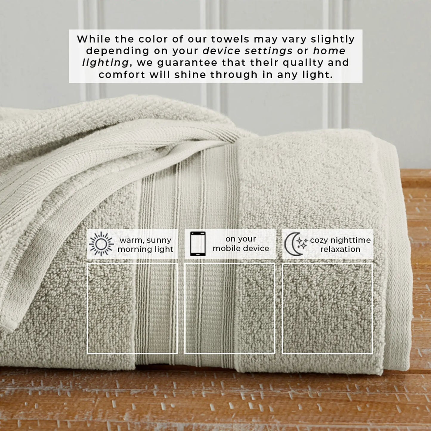 100% Cotton Premium Bath Towel Set - Chiara Collection from PriceLows™