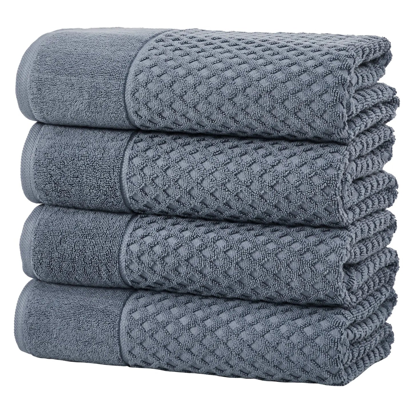 Cotton Diamond Waffle Weave Bath Towel Set - Grayson Collection from PriceLows™