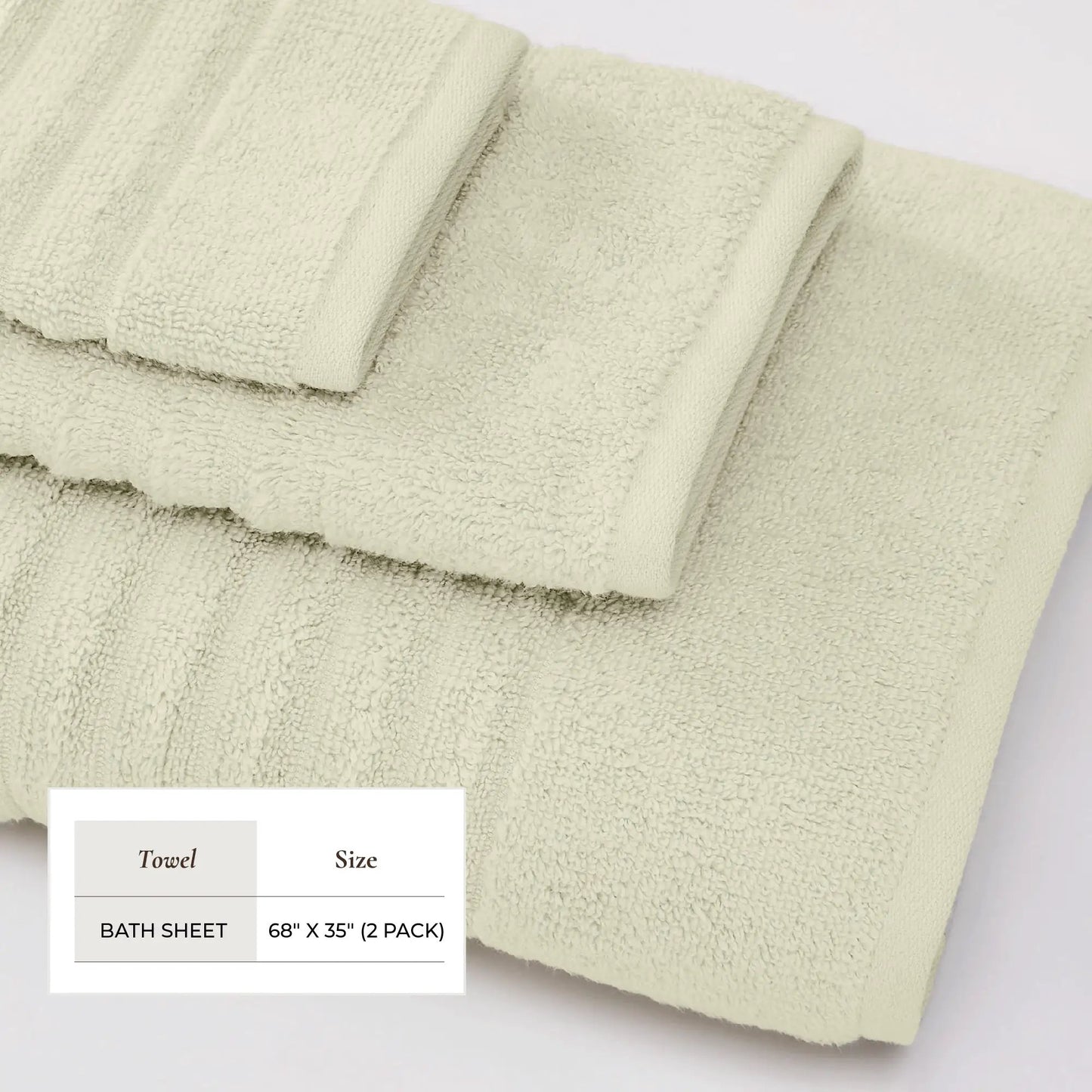 Luxury Combed Cotton Bath Towel Set - Karina Collection from PriceLows™