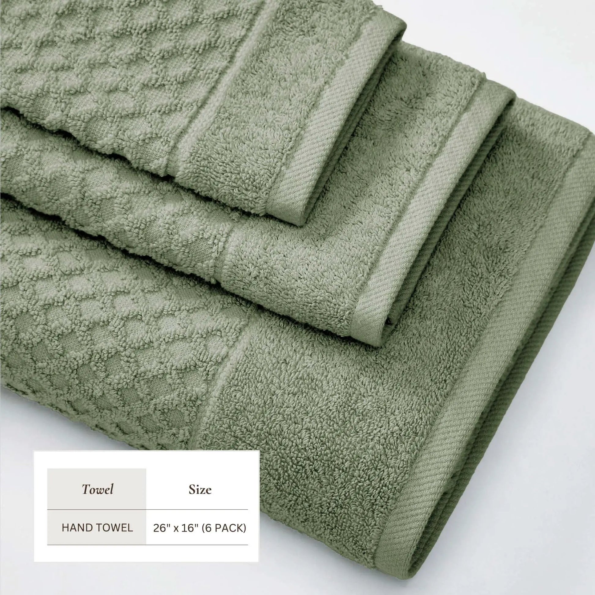Cotton Diamond Waffle Weave Bath Towel Set - Grayson Collection from PriceLows™
