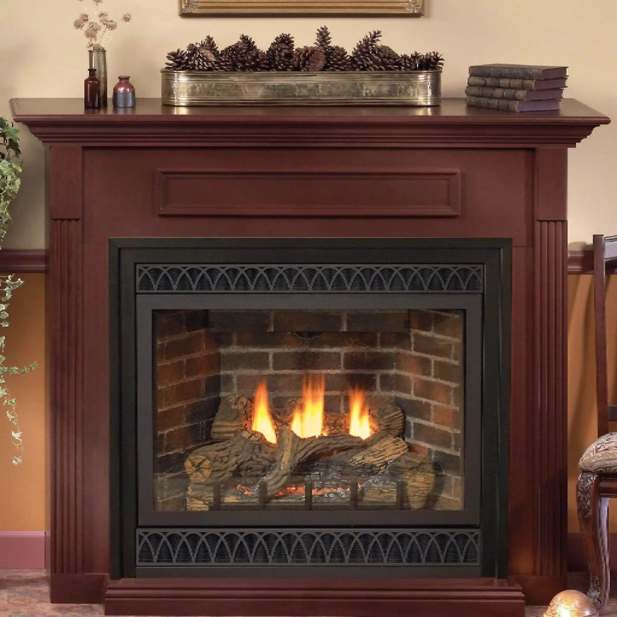 White Mountain Hearth (Empire) Tahoe 48 Inch Intermittent Pilot Propane Gas Direct | 48 Inch | Ceramic | Fireplace