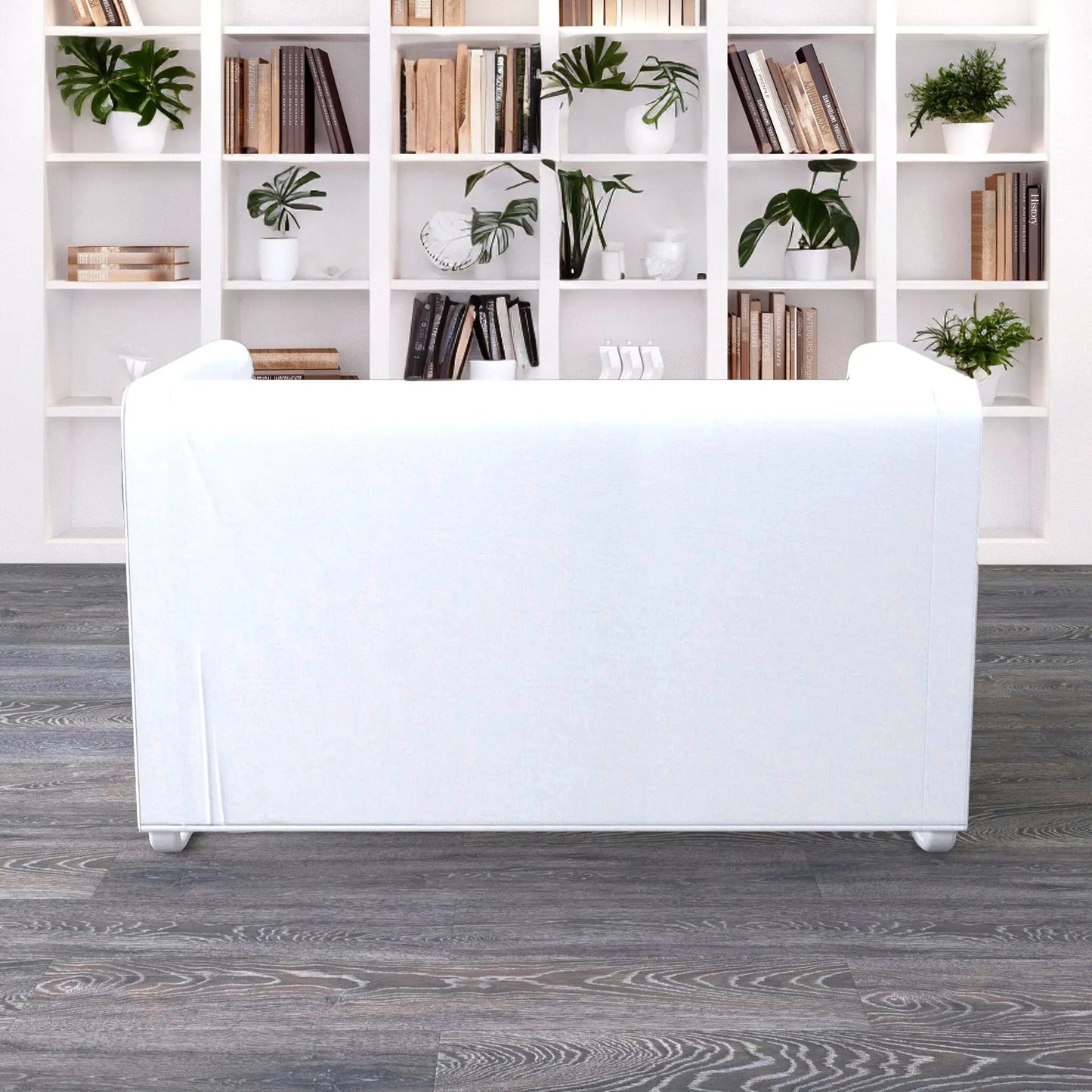 Solid White European Linen Slipcover – Compatible with IKEA Knopparp Sofa (2-Seater or 3-Seater) from PriceLows™