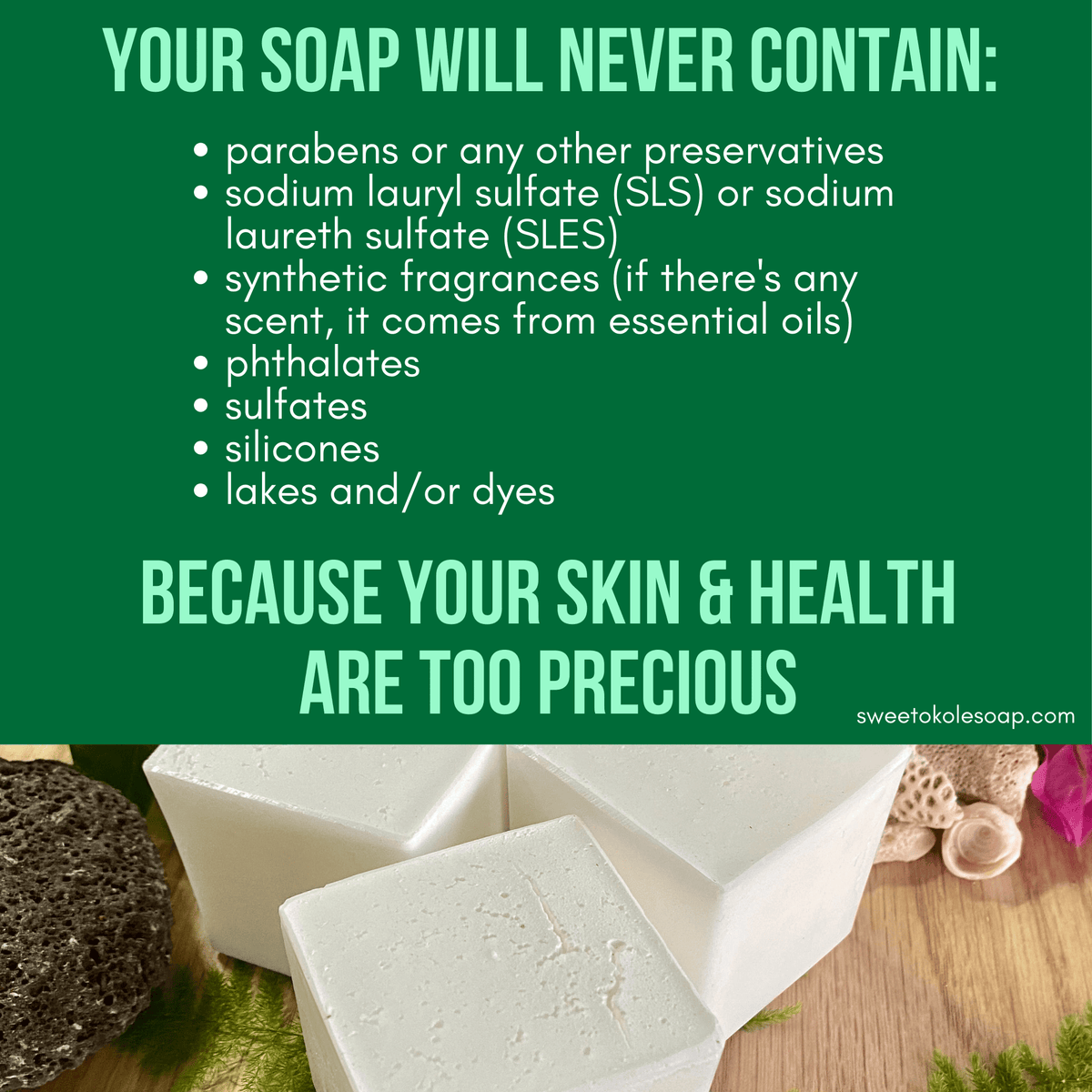 Solid Dish Soap Bar | Unscented | Hard Water Safe | Plastic Free