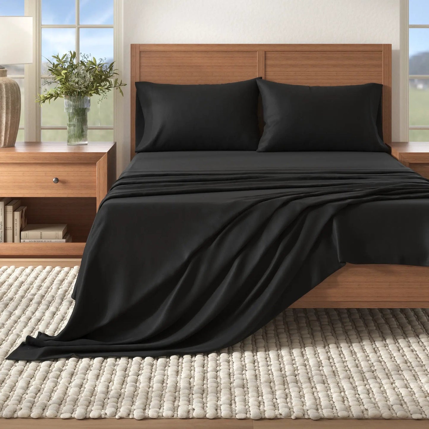 Cotton Solid Flannel Sheet - Nordic Collection from PriceLows™