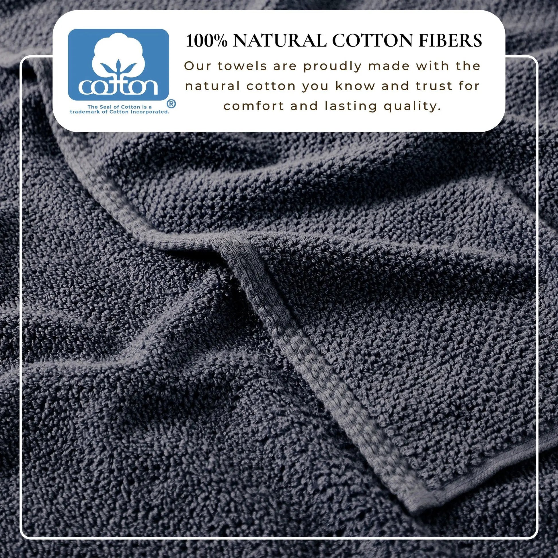 Cotton Textured Bath Towel Set - Acacia Collection from PriceLows™