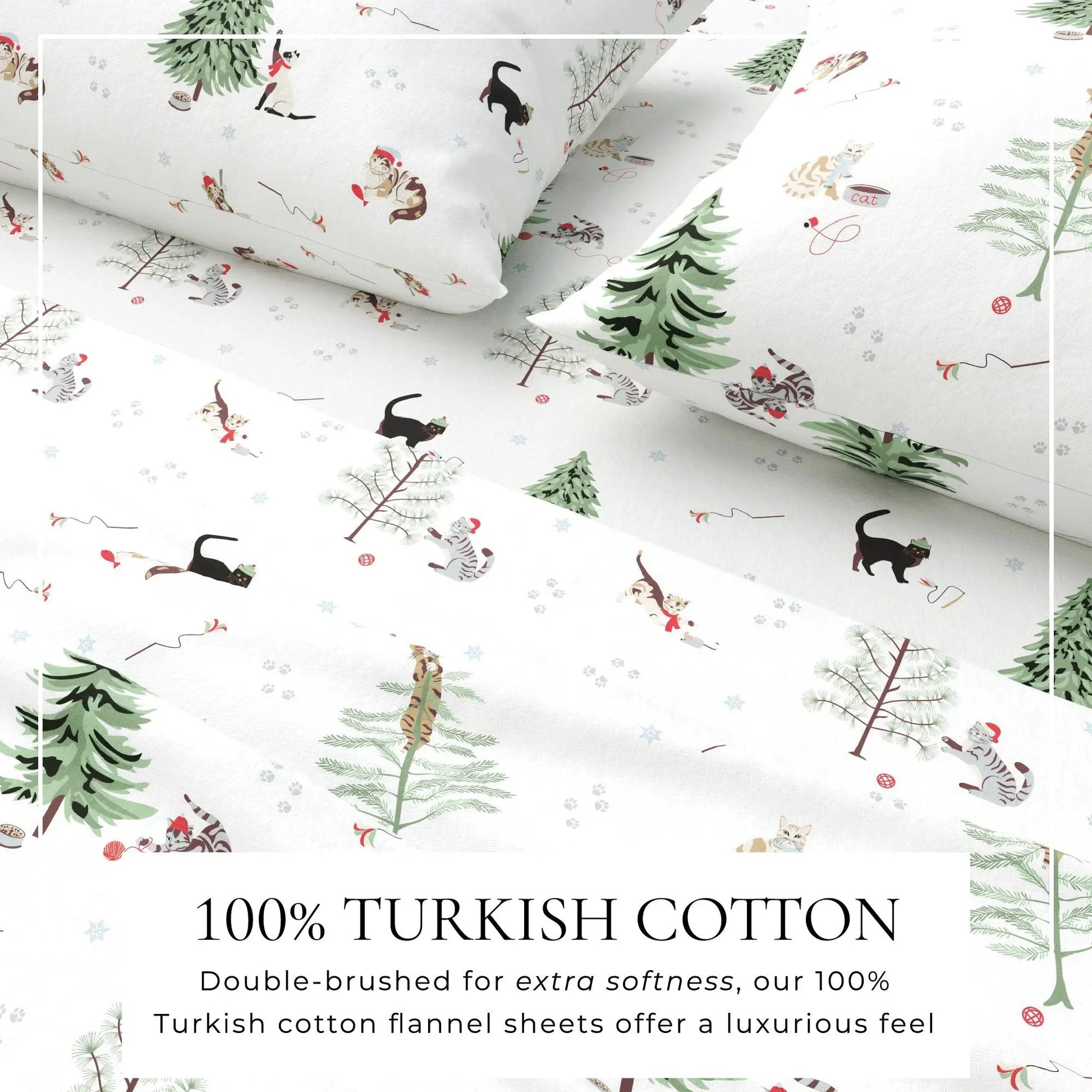 100% Turkish Cotton Flannel Sheet Sets - Boulder Collection from PriceLows™