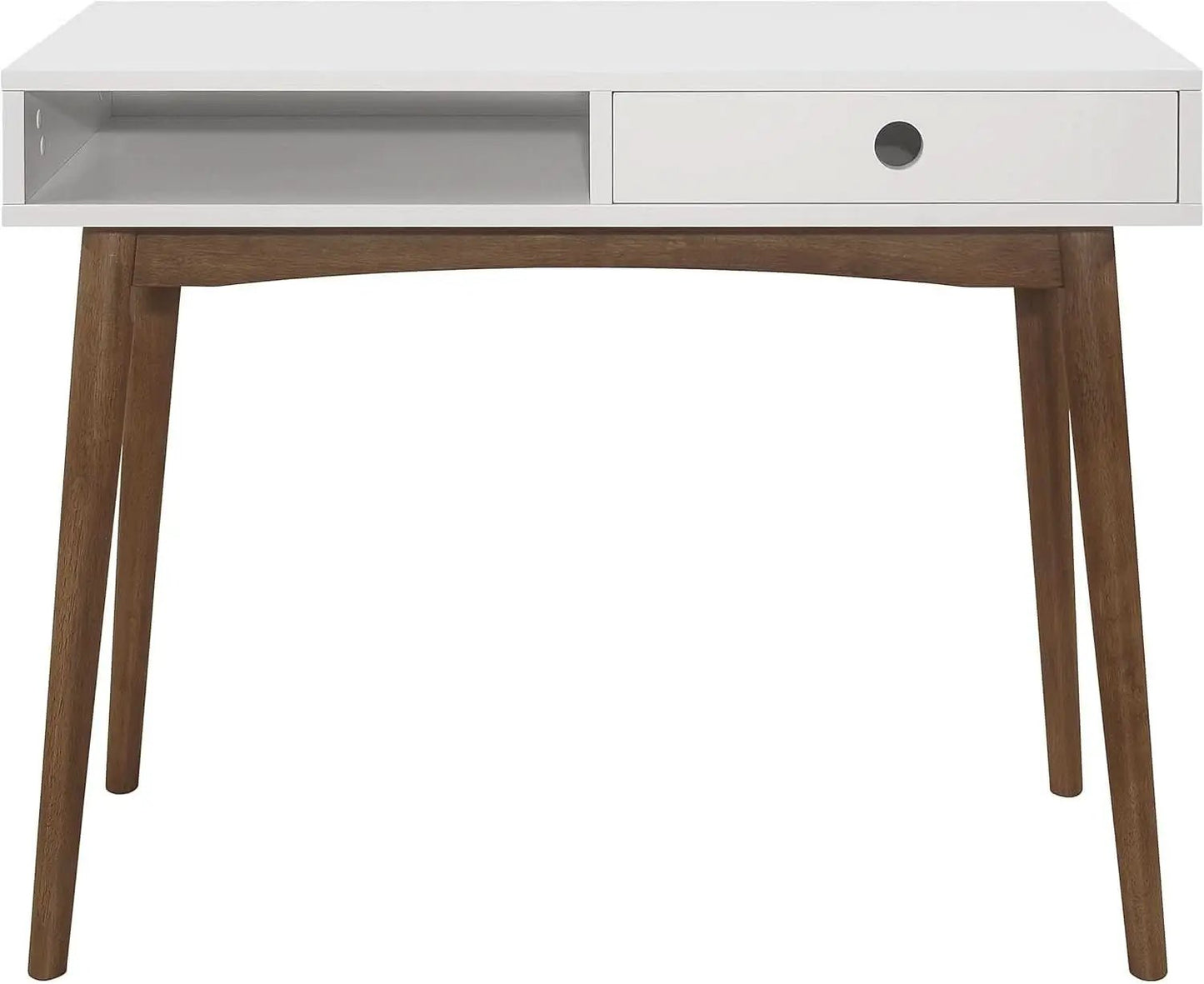 Wood Writing Desk with Drawer Spacious Top and Storage from PriceLows™