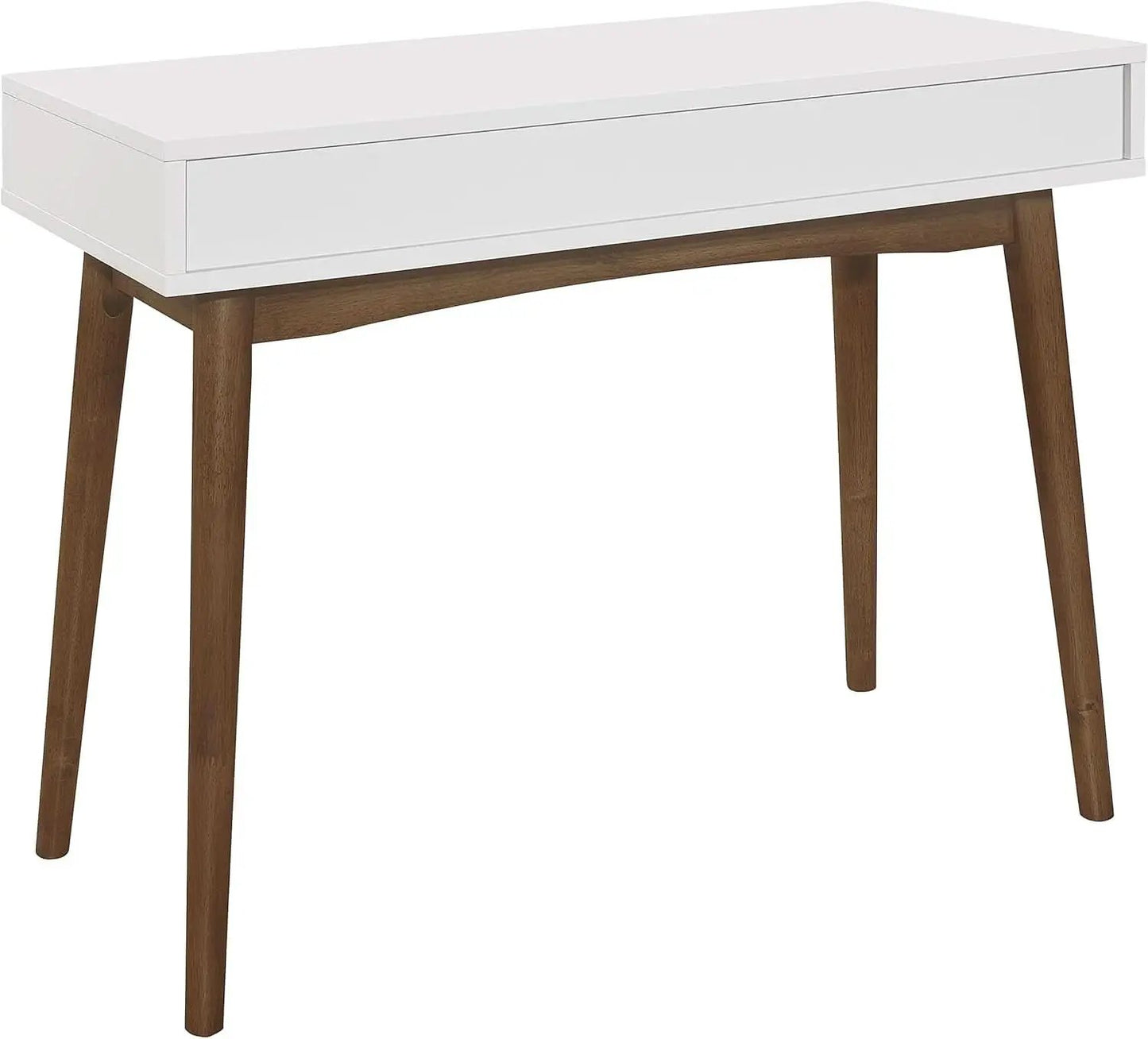 Wood Writing Desk with Drawer Spacious Top and Storage from PriceLows™