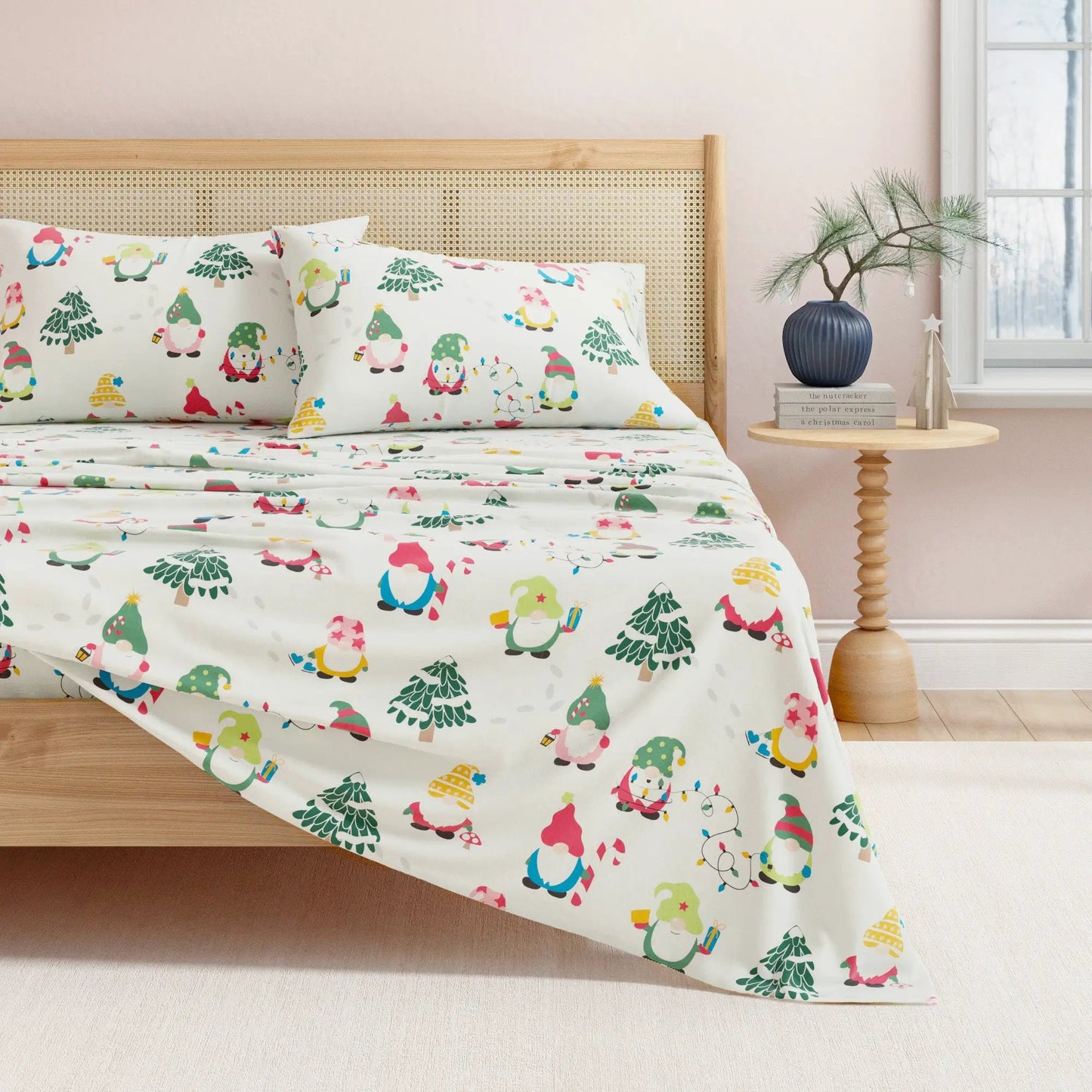 Turkish Cotton Christmas Flannel Sheet Set - Whittaker Collection from PriceLows™