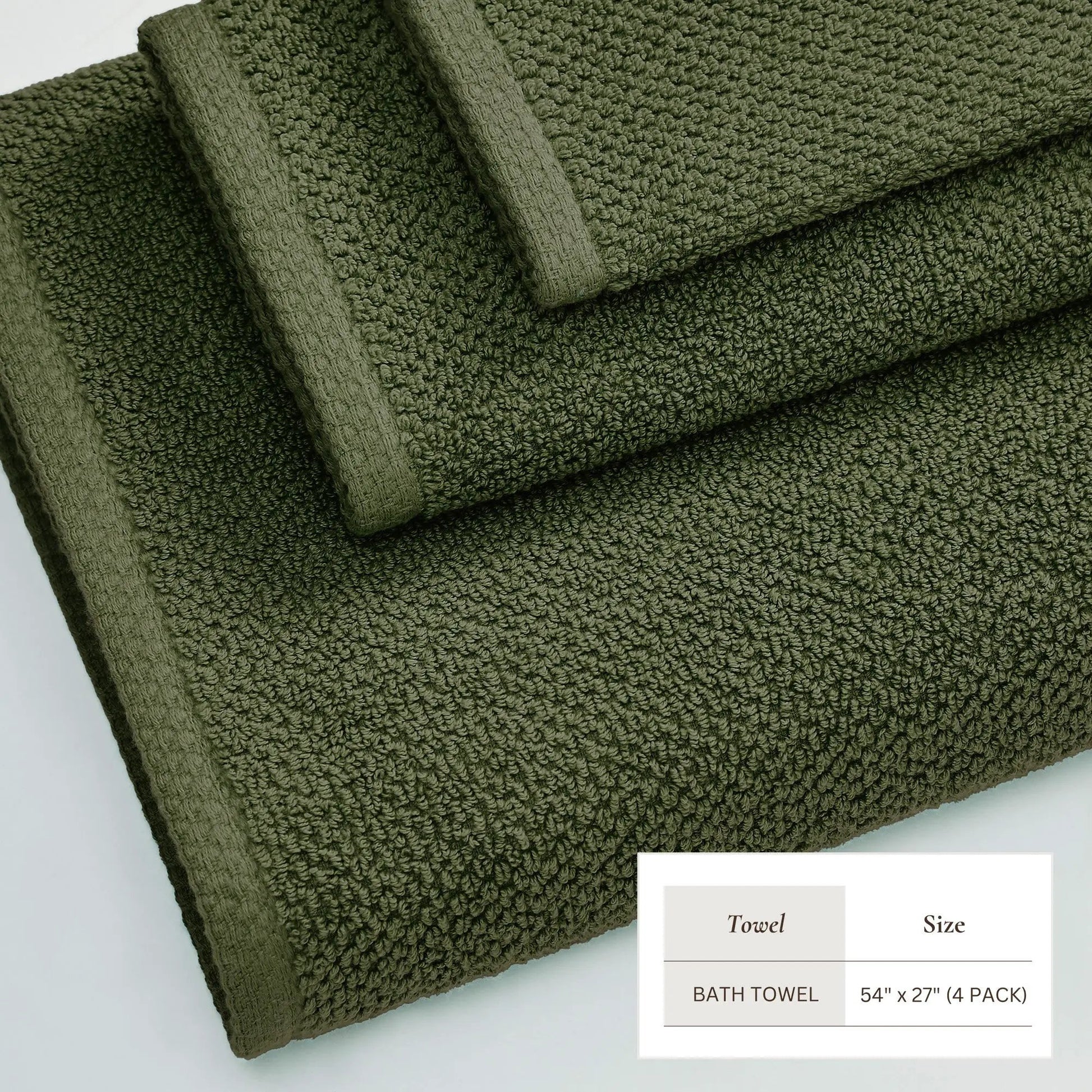 Cotton Textured Bath Towel Set - Acacia Collection from PriceLows™