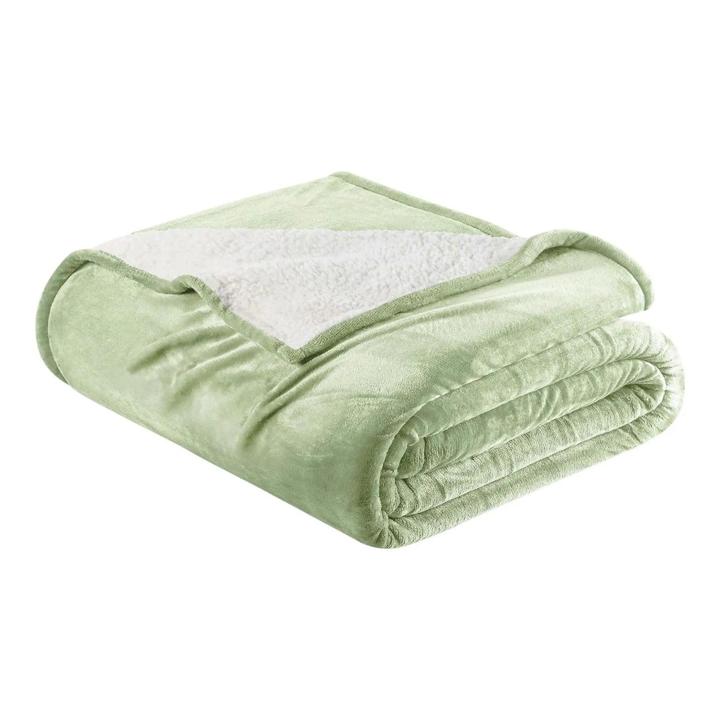 Velvet Plush Sherpa Bed Blanket - Sherpa Fleece Collection from PriceLows™