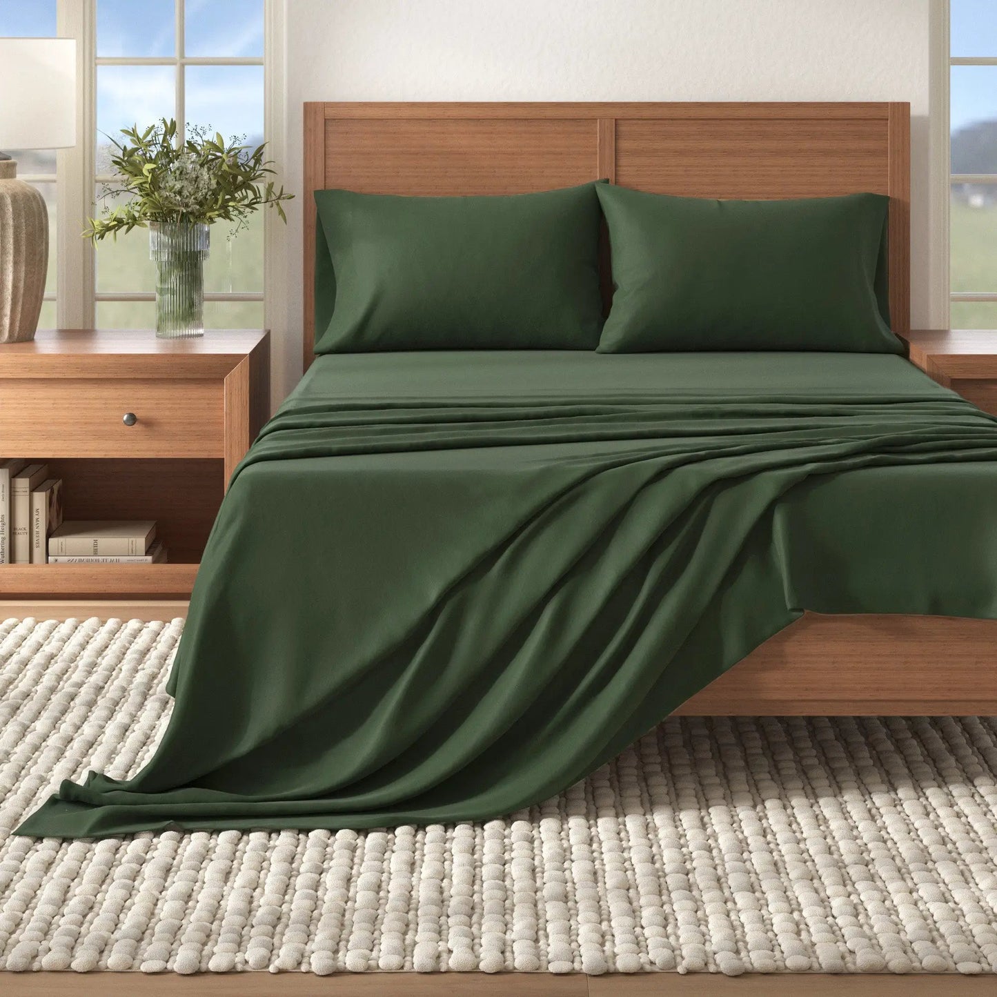Cotton Solid Flannel Sheet - Nordic Collection from PriceLows™