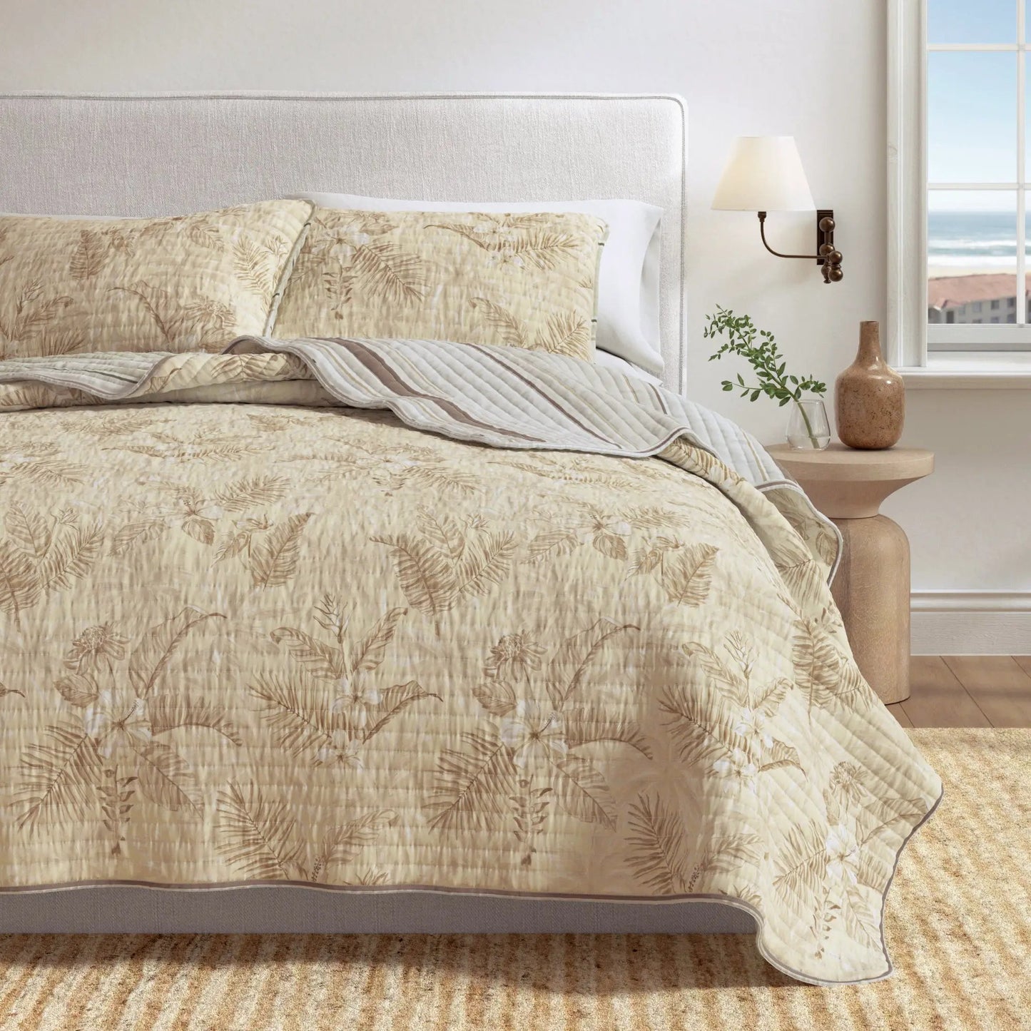 Floral Printed Cotton Quilt Set - Mendocino Collection from PriceLows™