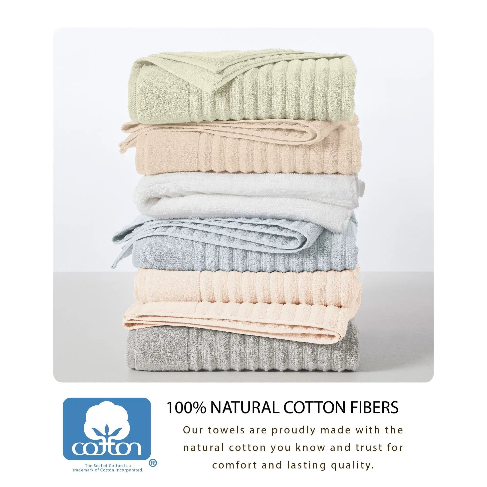 Luxury Combed Cotton Bath Towel Set - Karina Collection from PriceLows™