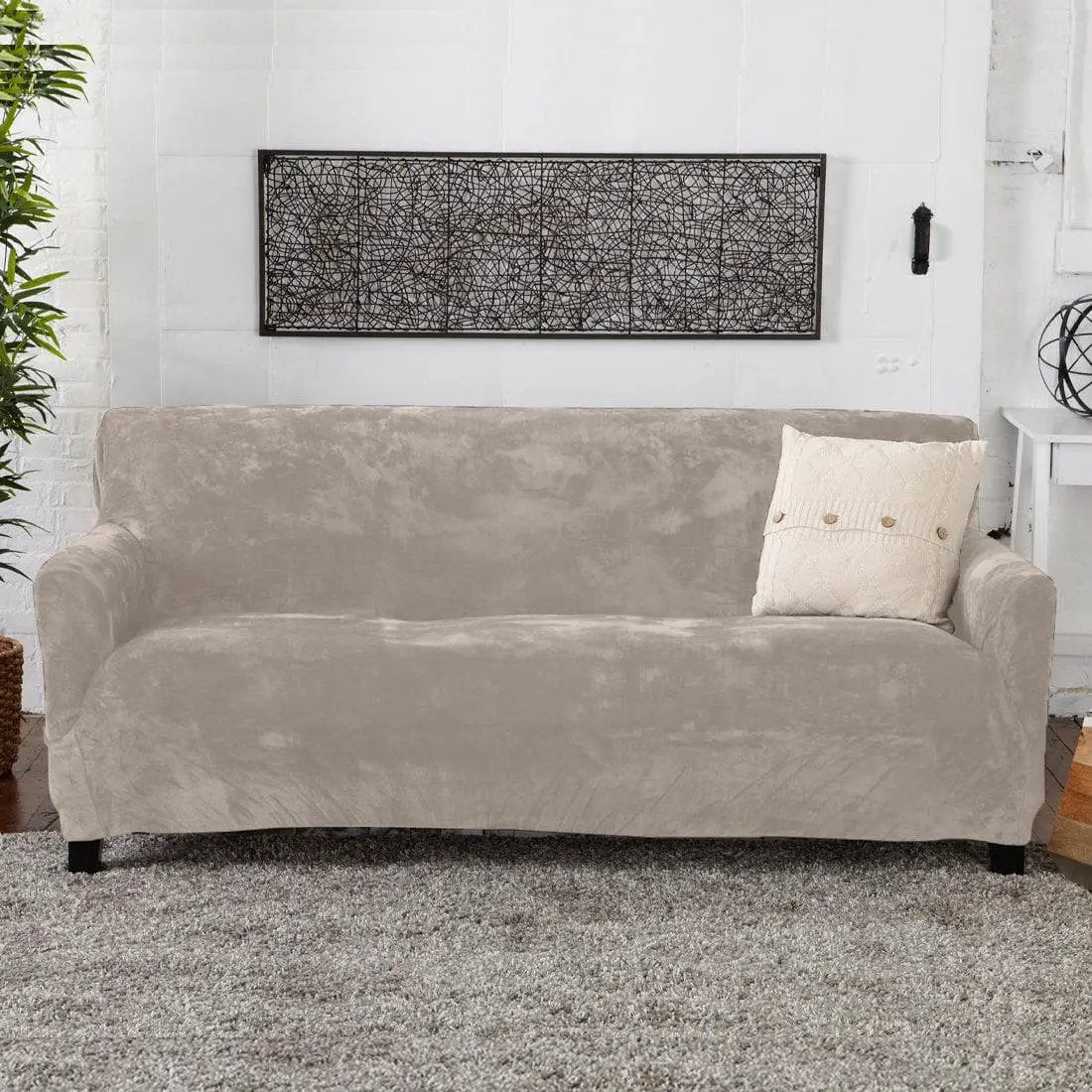 Velvet Stretch Slipcover - Gale Collection from PriceLows™