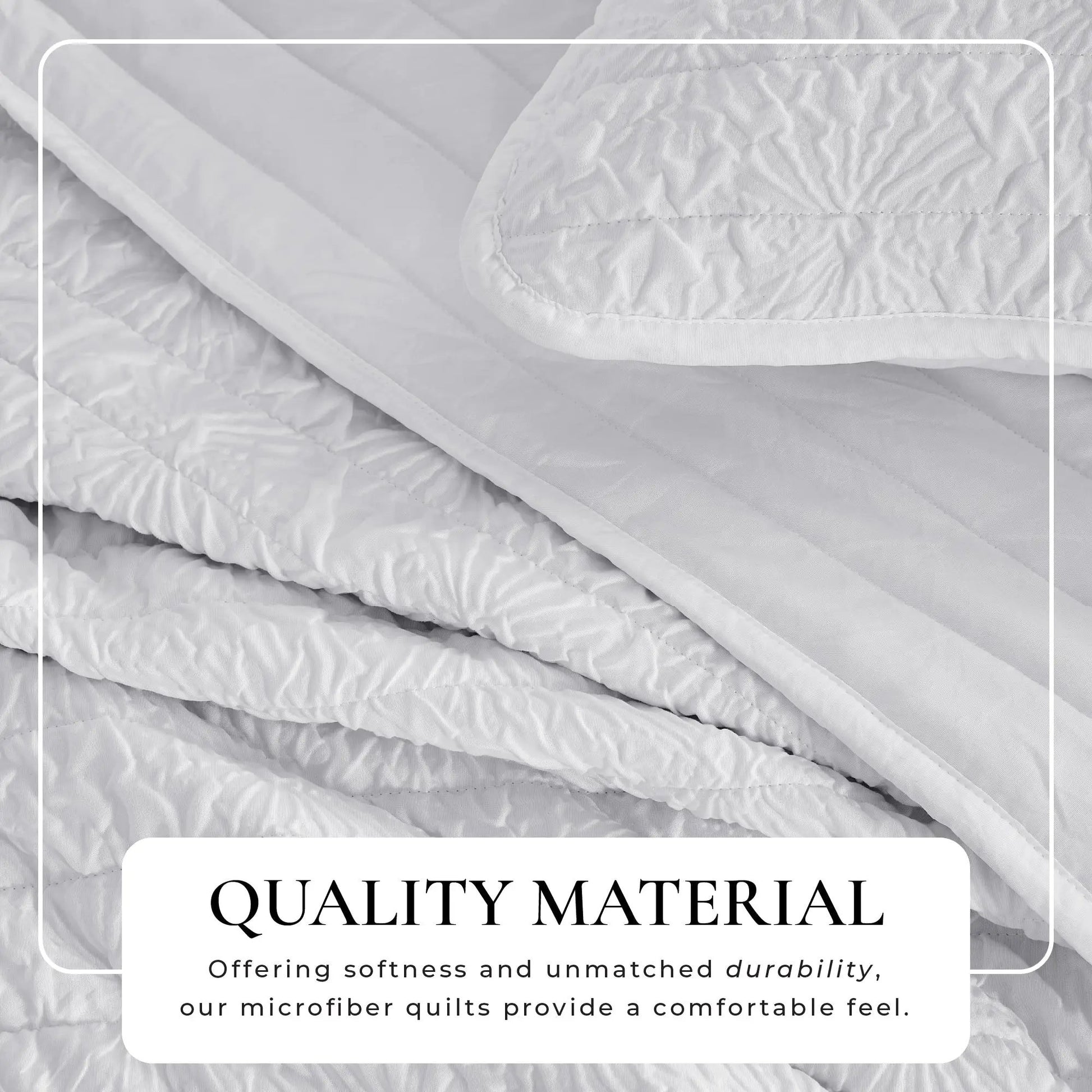 Floral Embossed Quilt Set - Floral Microsculpt Collection from PriceLows™