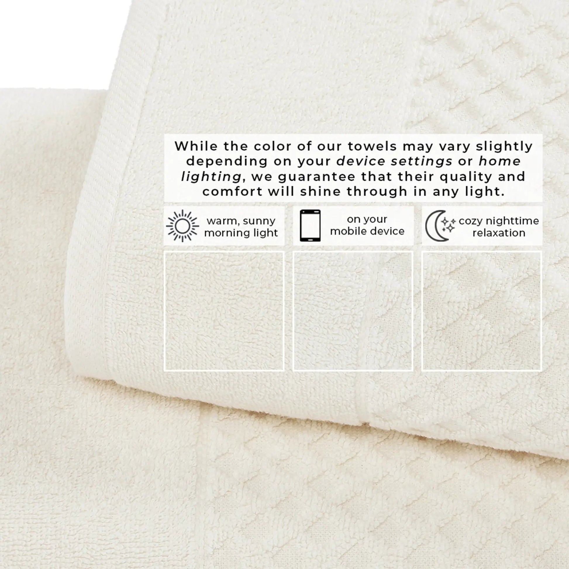 Cotton Diamond Waffle Weave Bath Towel Set - Grayson Collection from PriceLows™