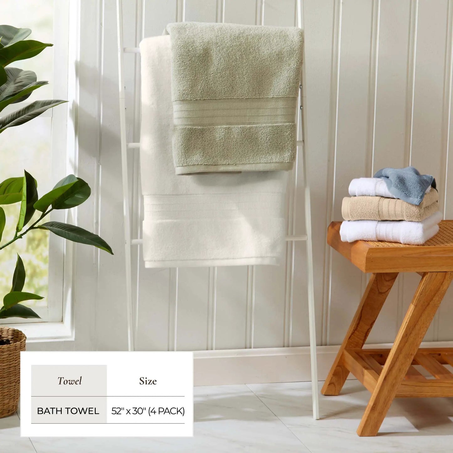 100% Cotton Premium Bath Towel Set - Chiara Collection from PriceLows™