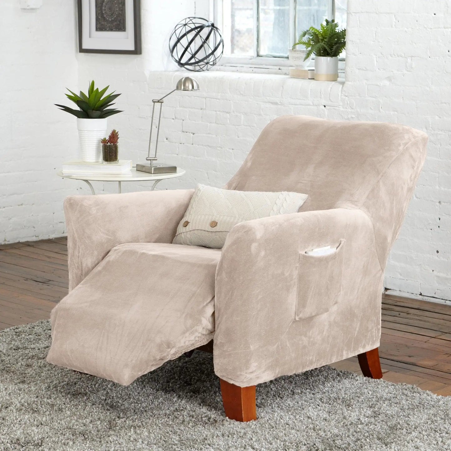 Velvet Stretch Slipcover - Gale Collection from PriceLows™