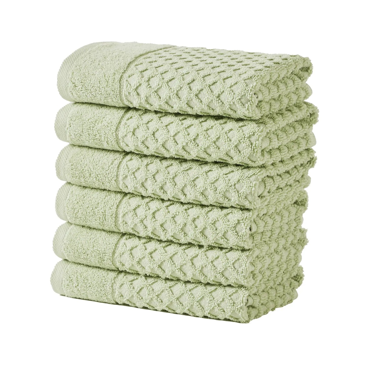 Cotton Diamond Waffle Weave Bath Towel Set - Grayson Collection from PriceLows™