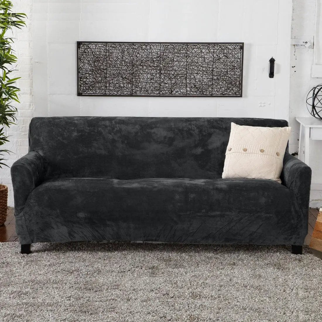 Velvet Stretch Slipcover - Gale Collection from PriceLows™