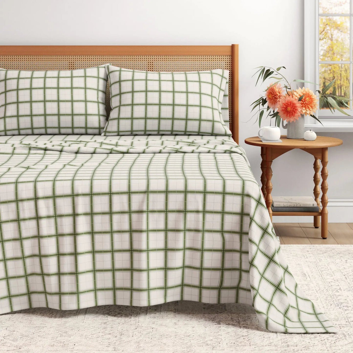 Turkish Cotton Flannel Sheet Set - Plaid & Stripe Collection from PriceLows™