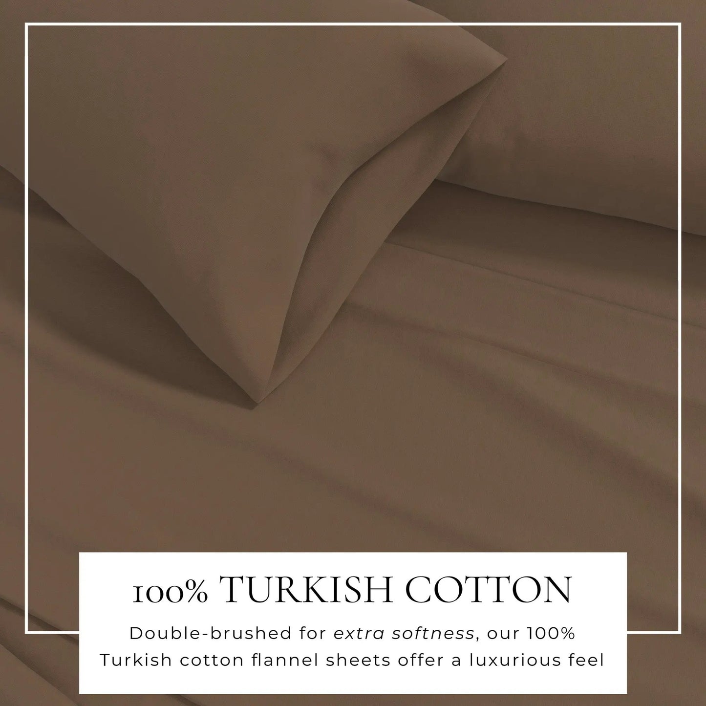 Cotton Solid Flannel Sheet - Nordic Collection from PriceLows™