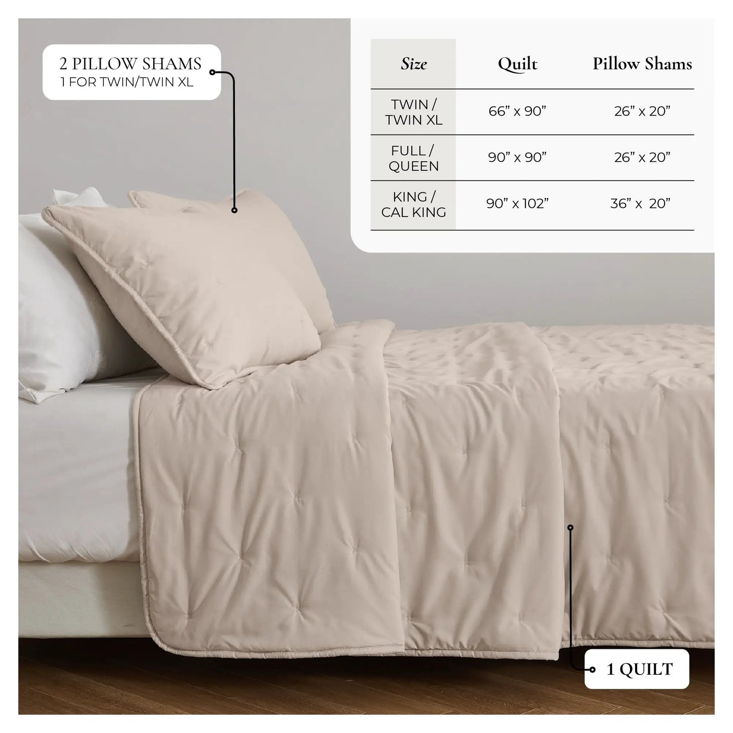 Dot Stitched Quilt Set - Dot-Hemmed Collection from PriceLows™