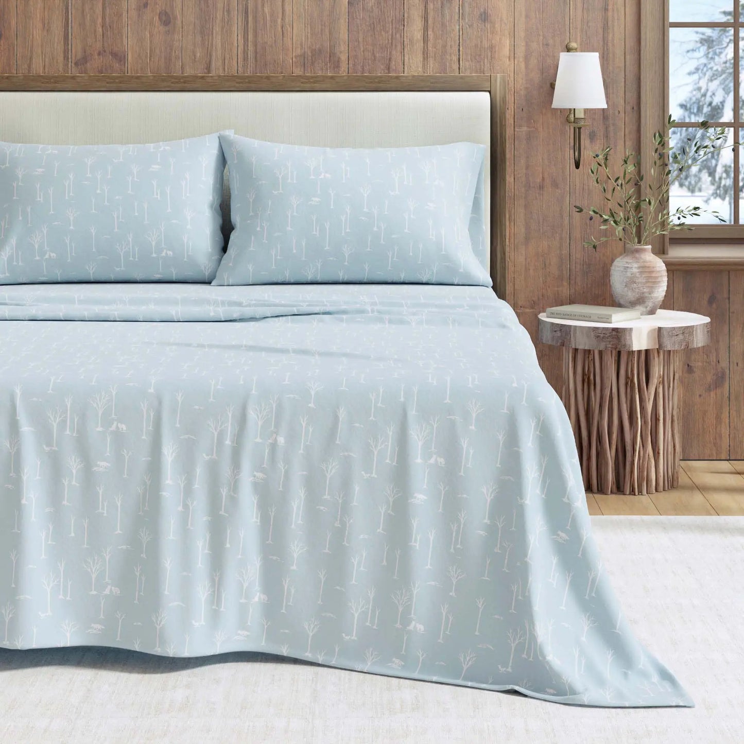 Turkish Cotton Flannel Sheet Set - Elevated Lodge Collection from PriceLows™