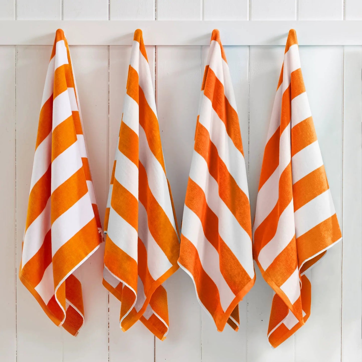 Cotton Velour Cabana Stripe Beach Towel - Novia Collection from PriceLows™