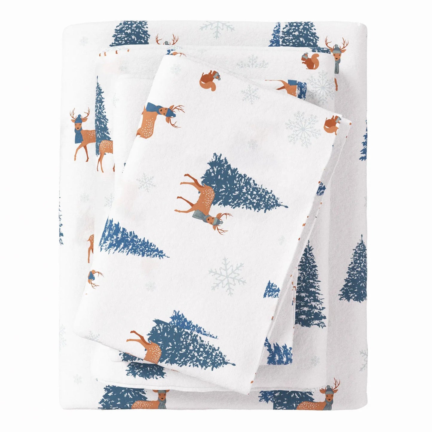 Turkish Cotton Christmas Flannel Sheet Set - Whittaker Collection from PriceLows™
